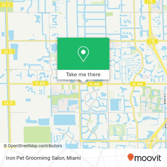 Mapa de Iron Pet Groomimg Salon