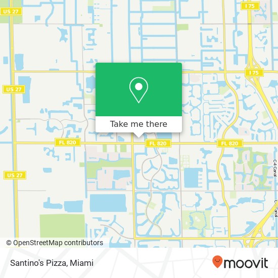 Santino's Pizza map