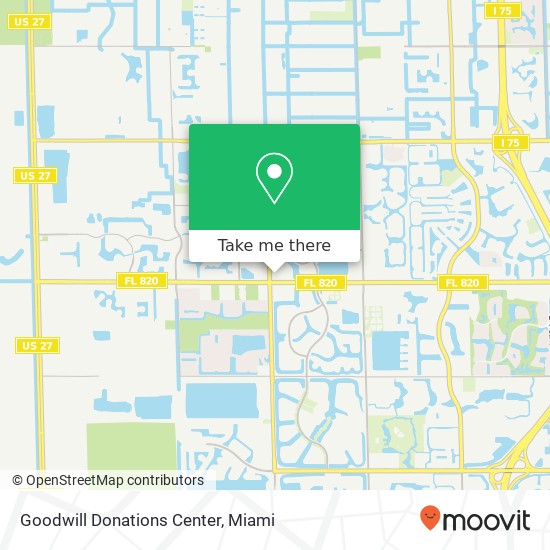 Mapa de Goodwill Donations Center