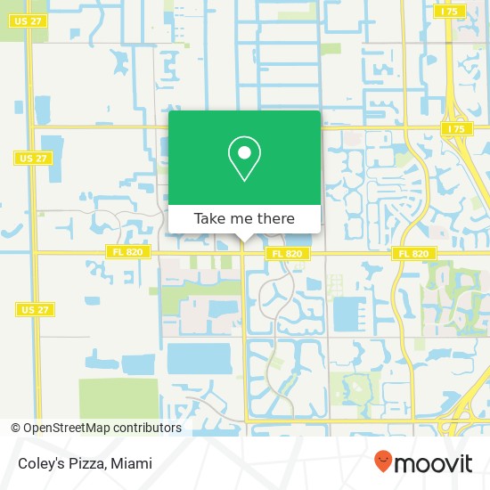 Mapa de Coley's Pizza