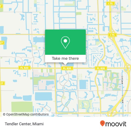 Tendler Center map