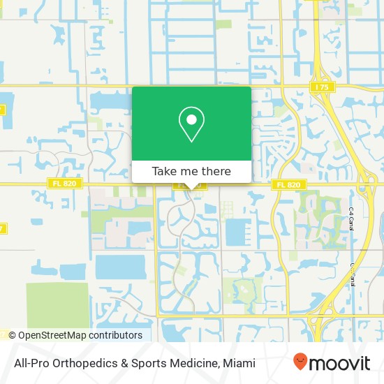 Mapa de All-Pro Orthopedics & Sports Medicine