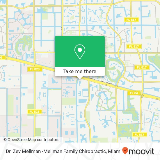 Mapa de Dr. Zev Mellman -Mellman Family Chiropractic