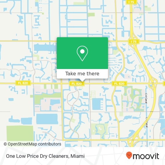 Mapa de One Low Price Dry Cleaners