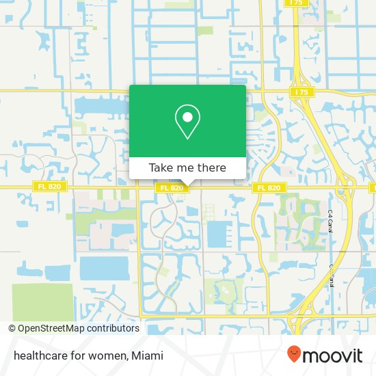 healthcare for women map