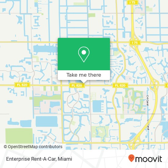 Mapa de Enterprise Rent-A-Car