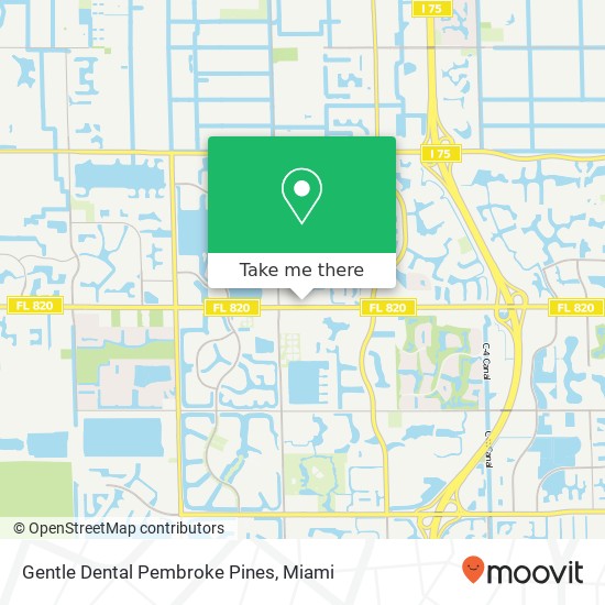 Mapa de Gentle Dental Pembroke Pines