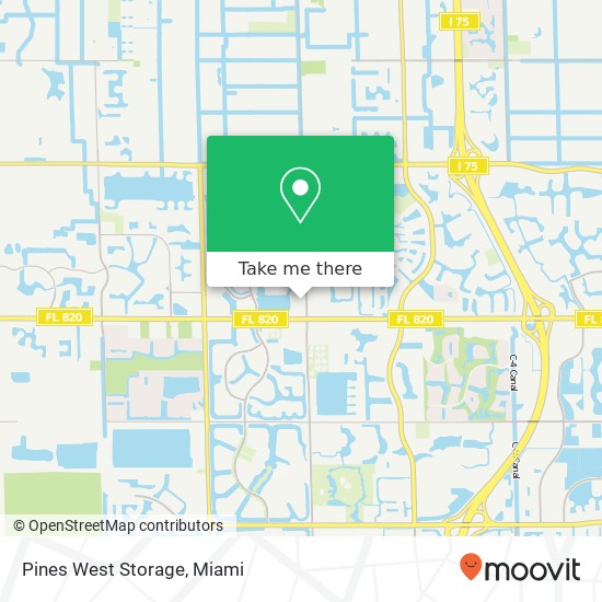 Pines West Storage map