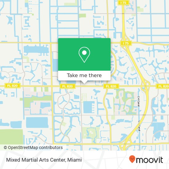 Mixed Martial Arts Center map