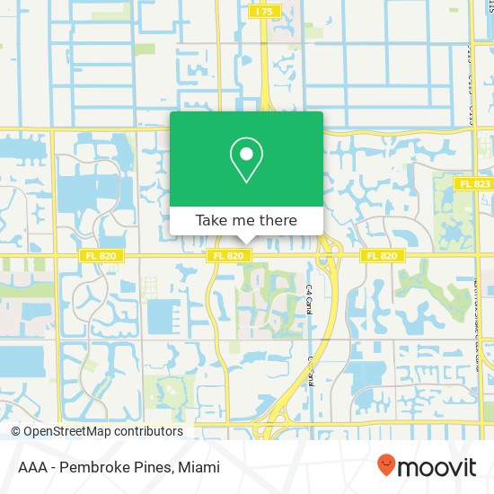 Mapa de AAA - Pembroke Pines