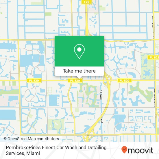 PembrokePines Finest Car Wash and Detailing Services map