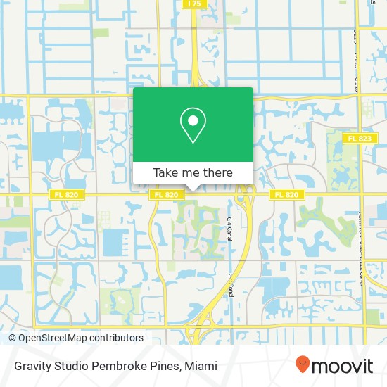 Mapa de Gravity Studio Pembroke Pines