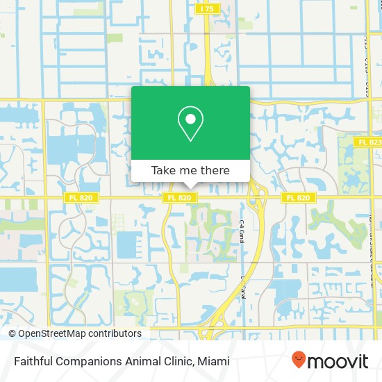 Mapa de Faithful Companions Animal Clinic
