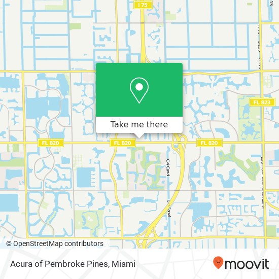 Mapa de Acura of Pembroke Pines