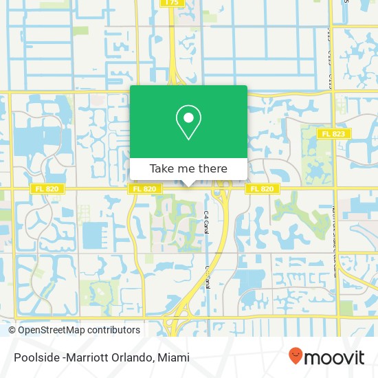 Poolside -Marriott Orlando map