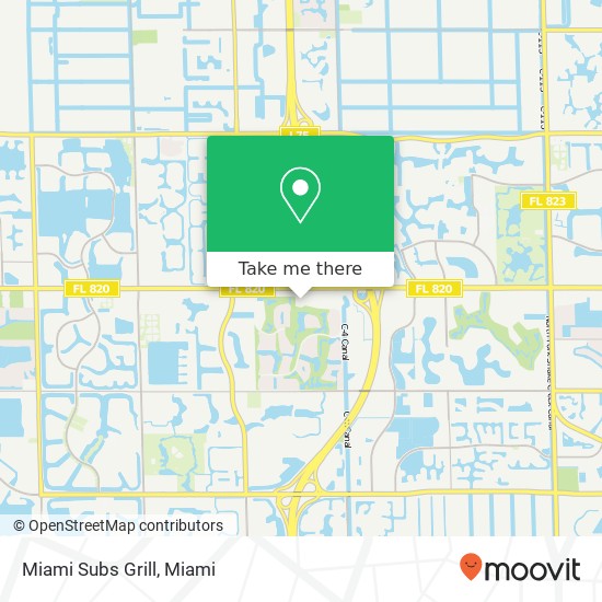 Miami Subs Grill map