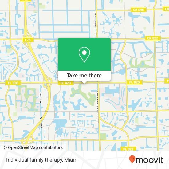 Individual family therapy map