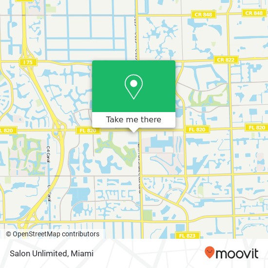 Salon Unlimited map