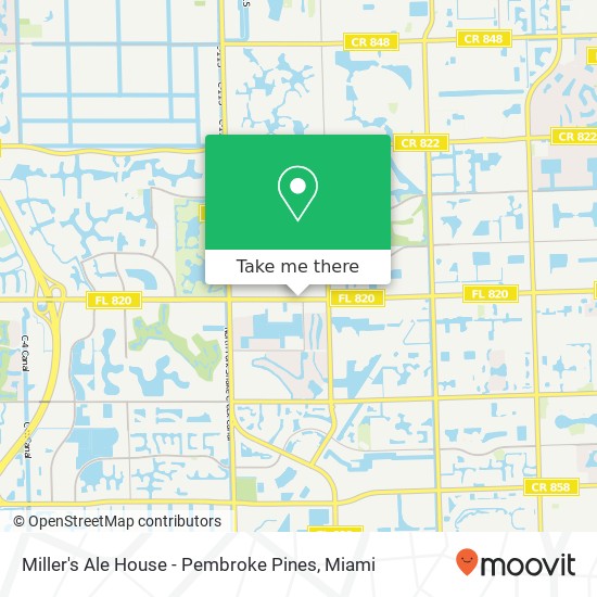 Miller's Ale House - Pembroke Pines map