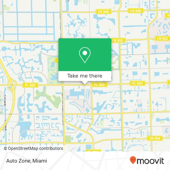 Auto Zone map