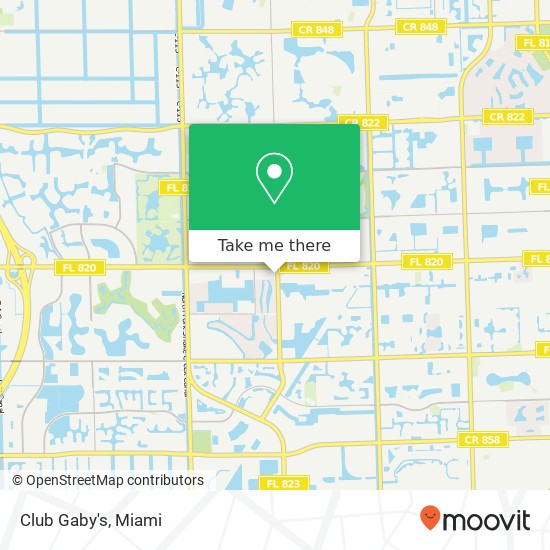 Club Gaby's map