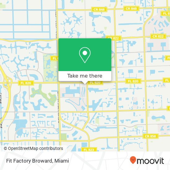 Mapa de Fit Factory Broward