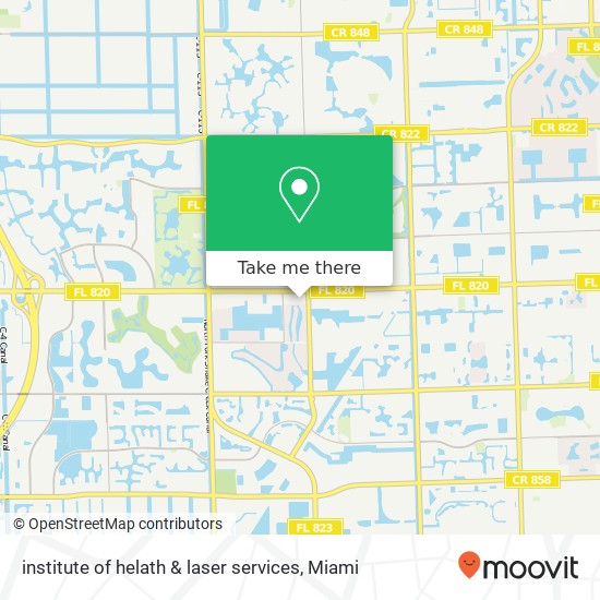 Mapa de institute of helath & laser services