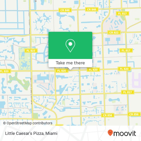 Mapa de Little Caesar's Pizza