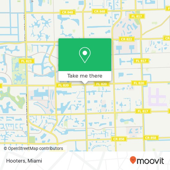 Hooters map