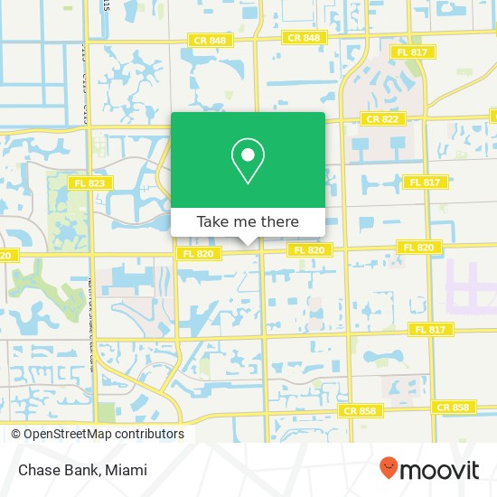 Chase Bank map