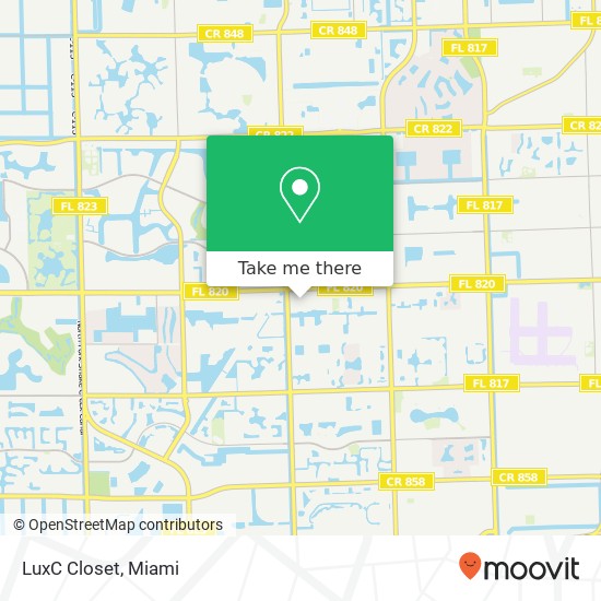 LuxC Closet map