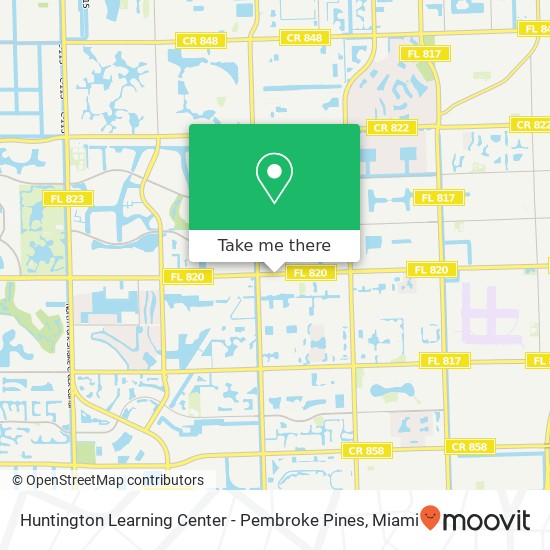 Huntington Learning Center - Pembroke Pines map