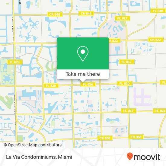 Mapa de La Via Condominiums
