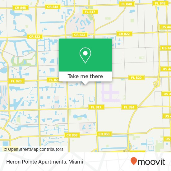 Heron Pointe Apartments map