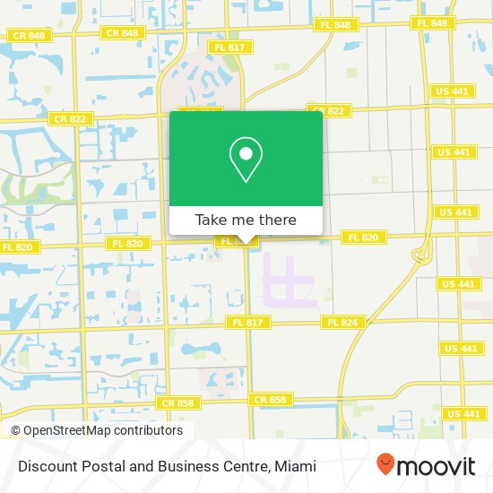 Mapa de Discount Postal and Business Centre