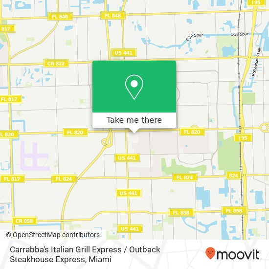 Mapa de Carrabba's Italian Grill Express / Outback Steakhouse Express