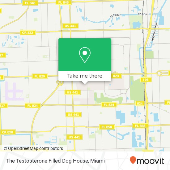 Mapa de The Testosterone Filled Dog House