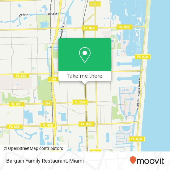 Bargain Family Restaurant map