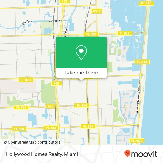 Mapa de Hollywood Homes Realty