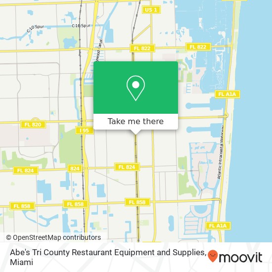 Mapa de Abe's Tri County Restaurant Equipment and Supplies