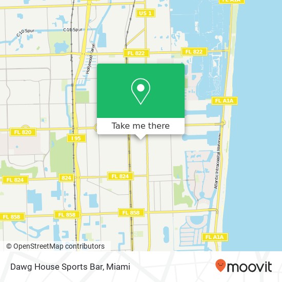 Dawg House Sports Bar map