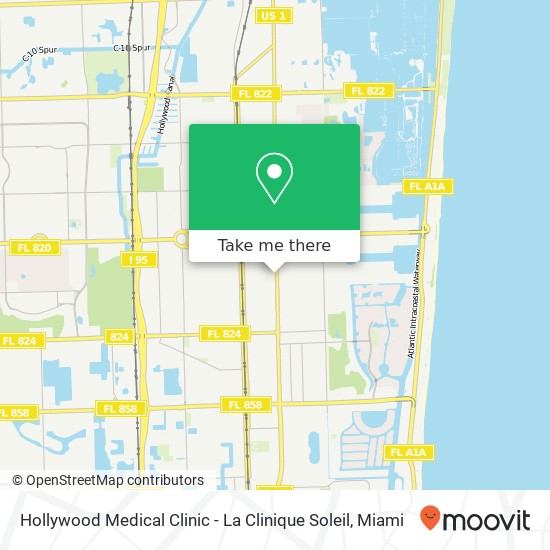 Mapa de Hollywood Medical Clinic - La Clinique Soleil