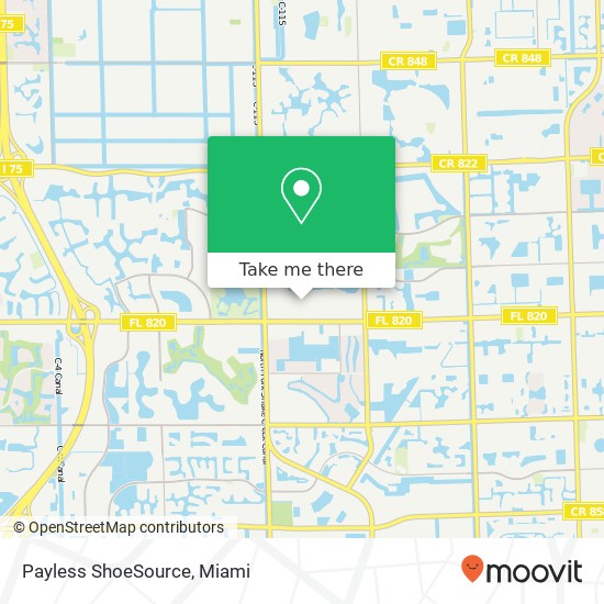 Mapa de Payless ShoeSource