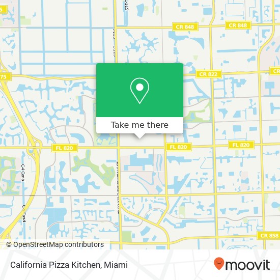 California Pizza Kitchen map