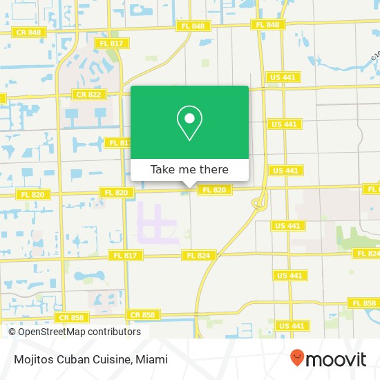 Mapa de Mojitos Cuban Cuisine