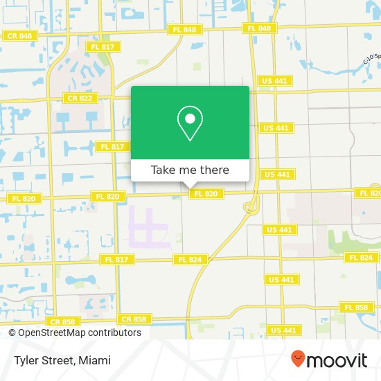 Tyler Street map