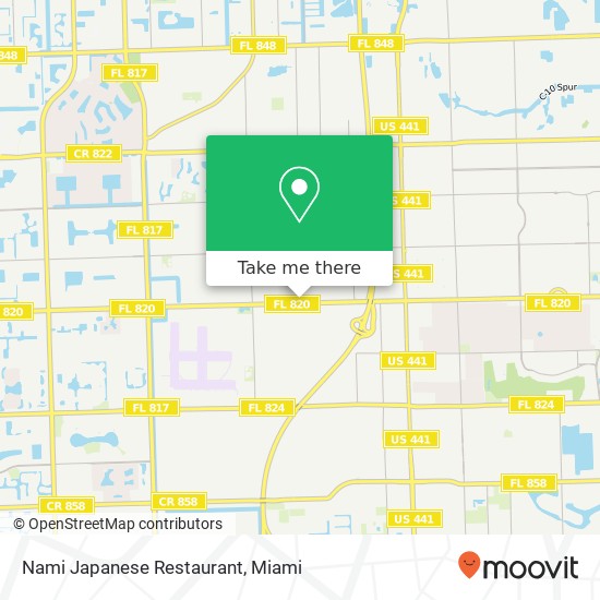 Mapa de Nami Japanese Restaurant