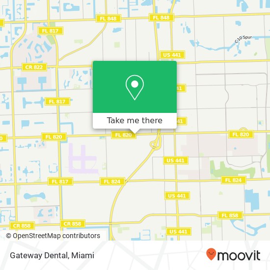 Mapa de Gateway Dental