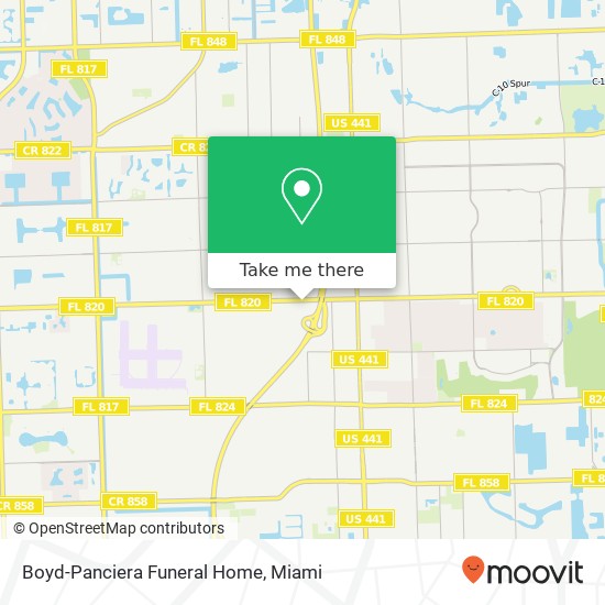 Mapa de Boyd-Panciera Funeral Home