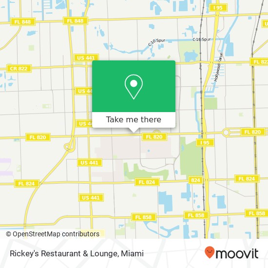 Rickey's Restaurant & Lounge map